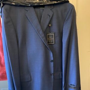 Jos. A. Bank wool suit 54L Blue NWT